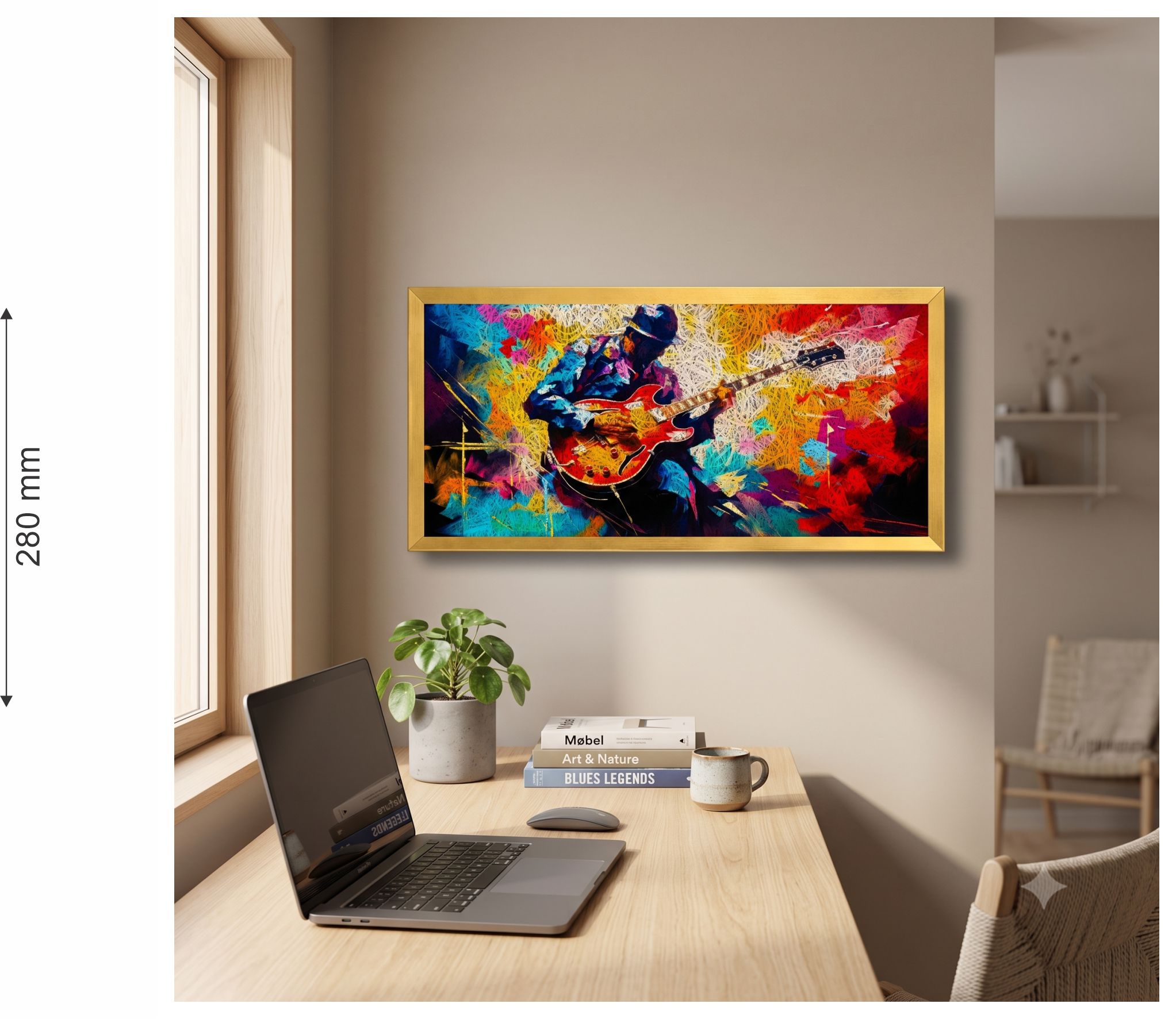 Guitar Printed Acoustic Photo Frame view 2