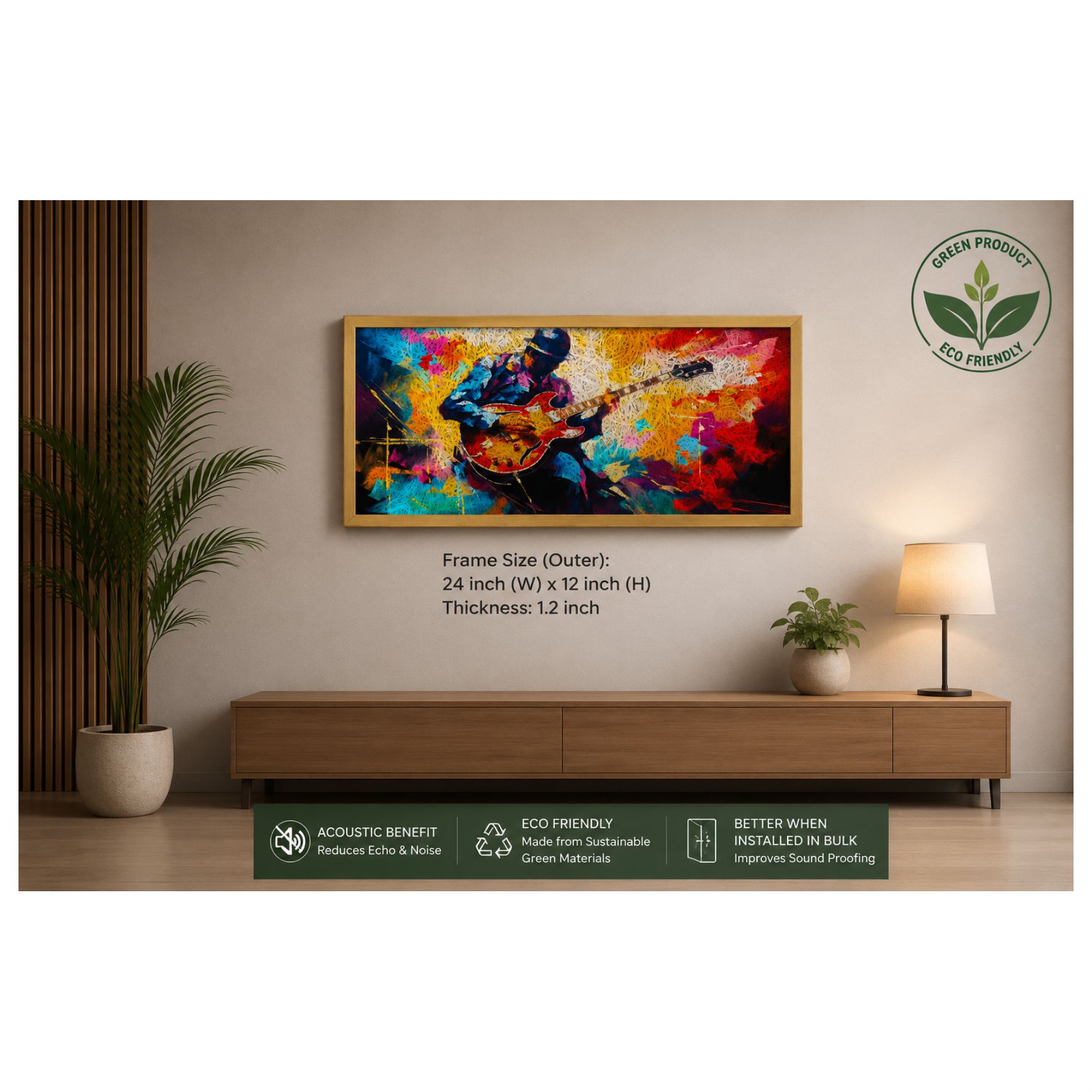 Guitar Printed Acoustic Photo Frame view 3