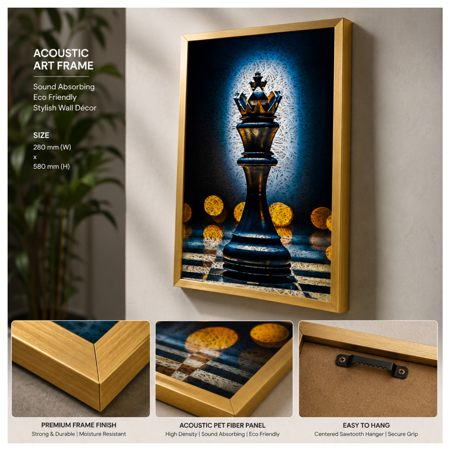Chess Printed Acoustic Photo Frame view 5