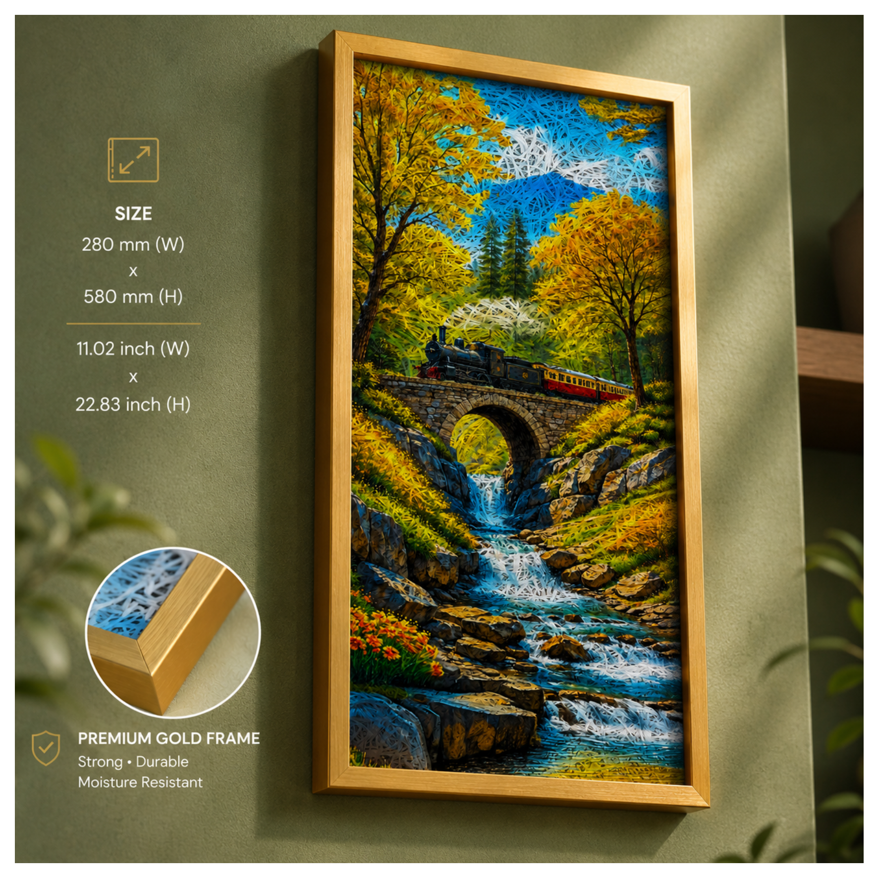 NATURE 1 Printed Acoustic Photo Frame view 4