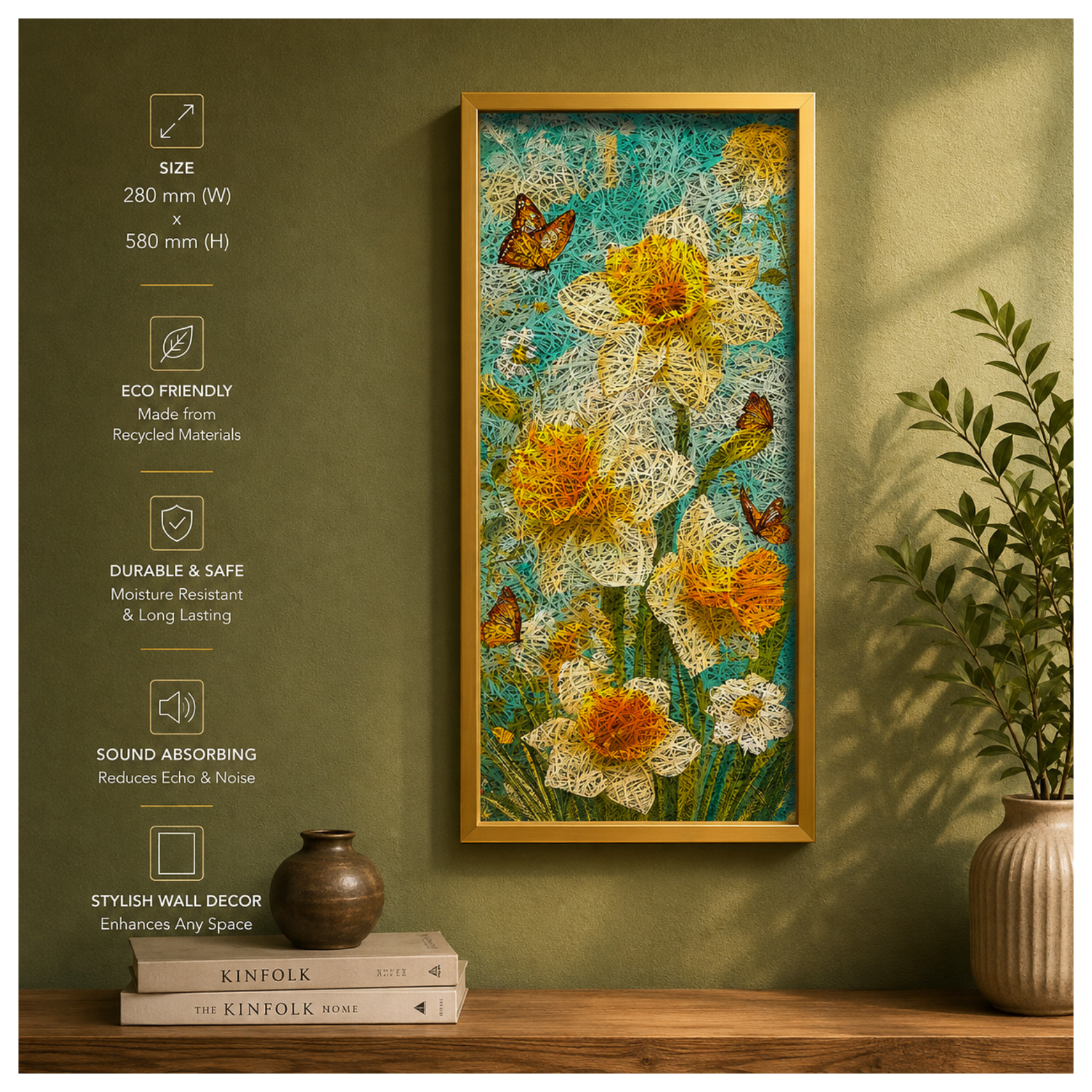 FLOWER 3 Printed Acoustic Photo Frame