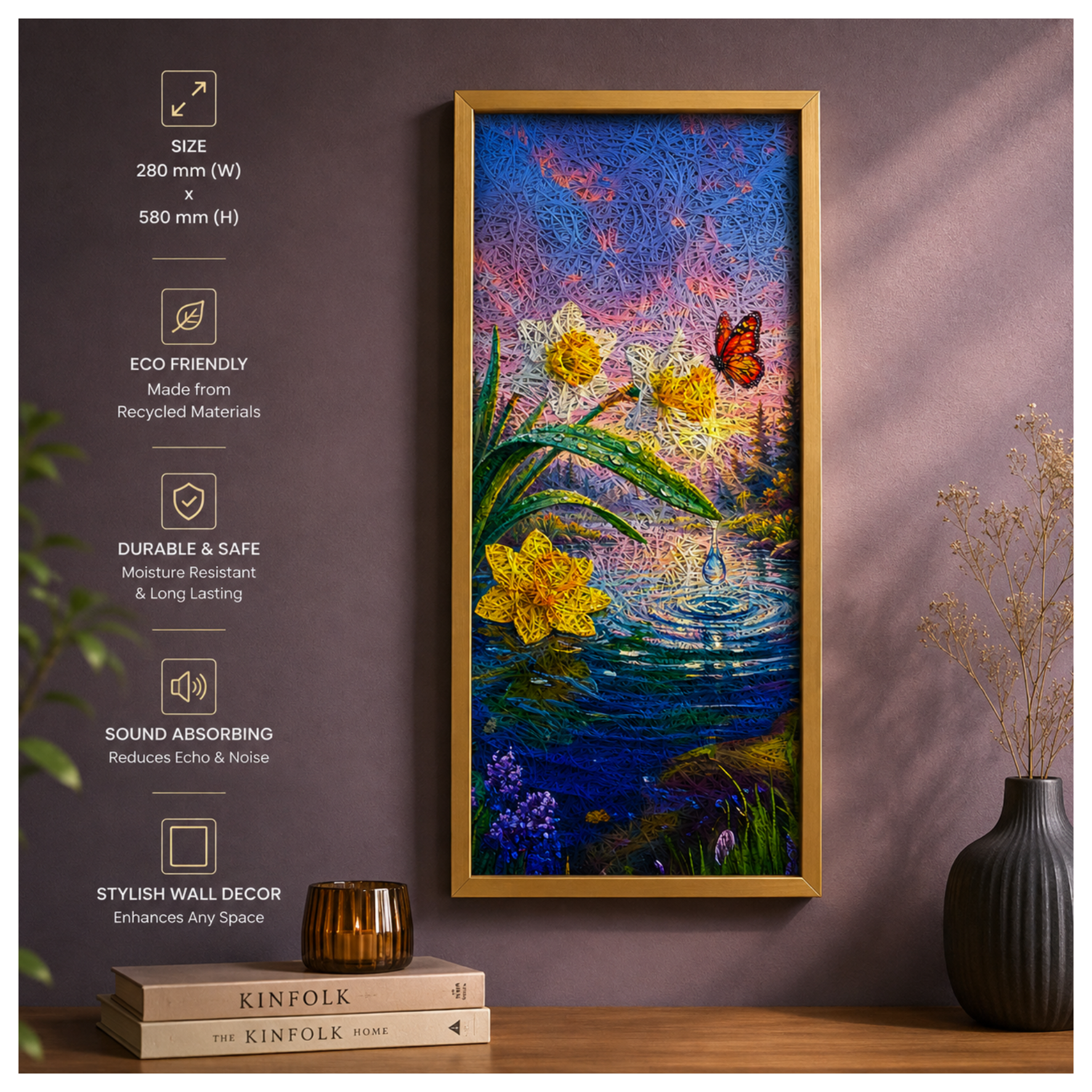 FLOWER 1 Printed Acoustic Photo Frame