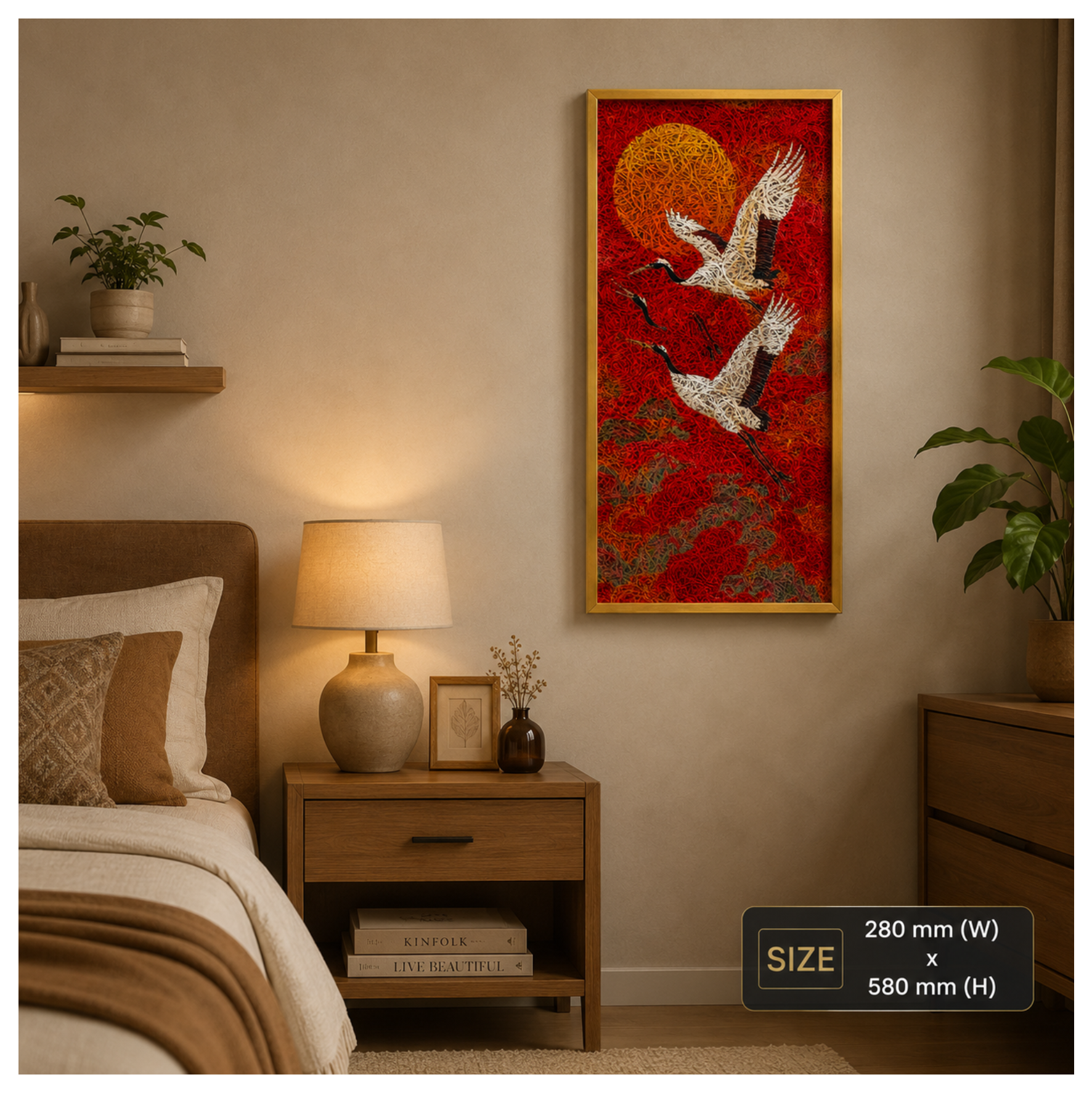 BIRDS 1 Printed Acoustic Photo Frame view 3