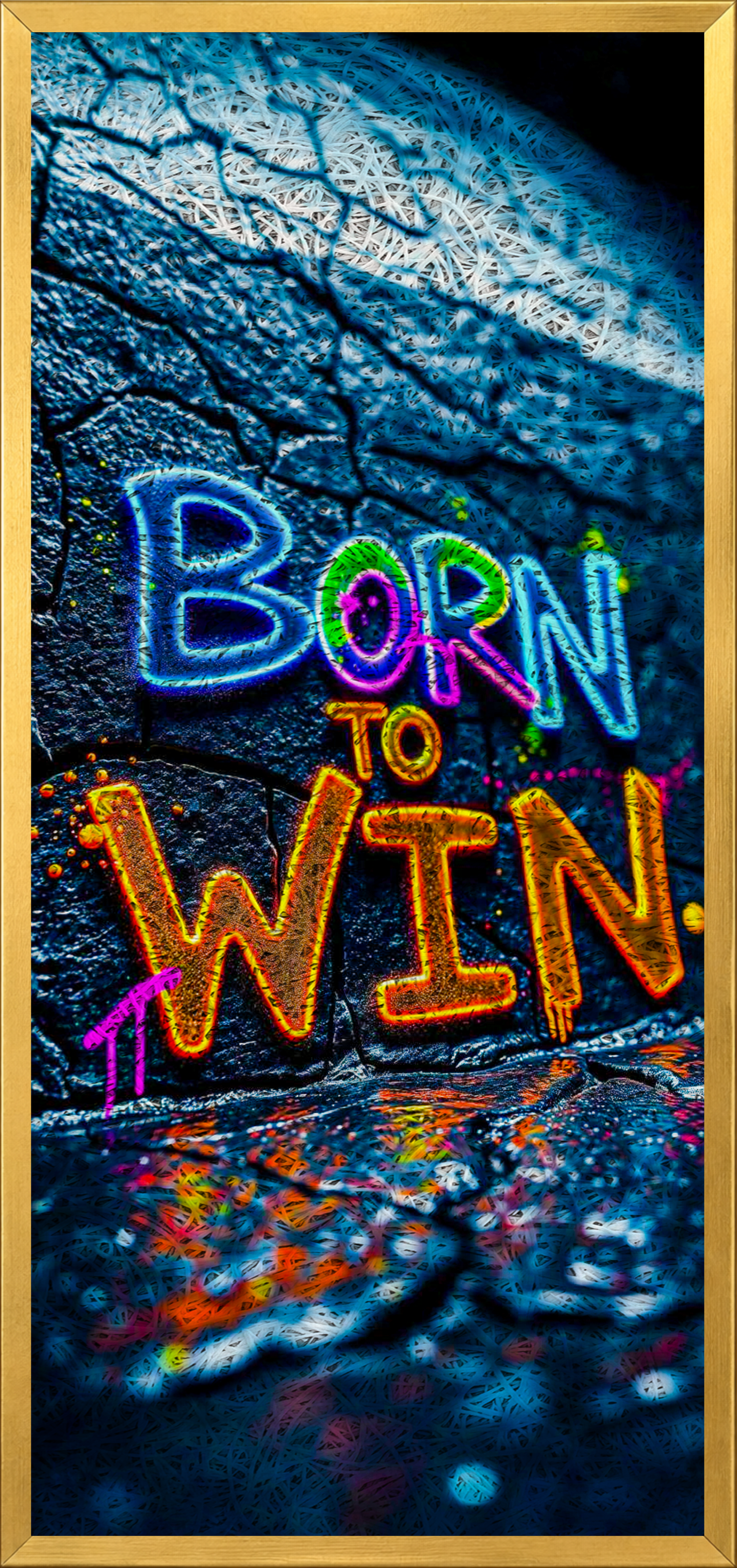 BORN TO WIN Printed Acoustic Photo Frame view 7