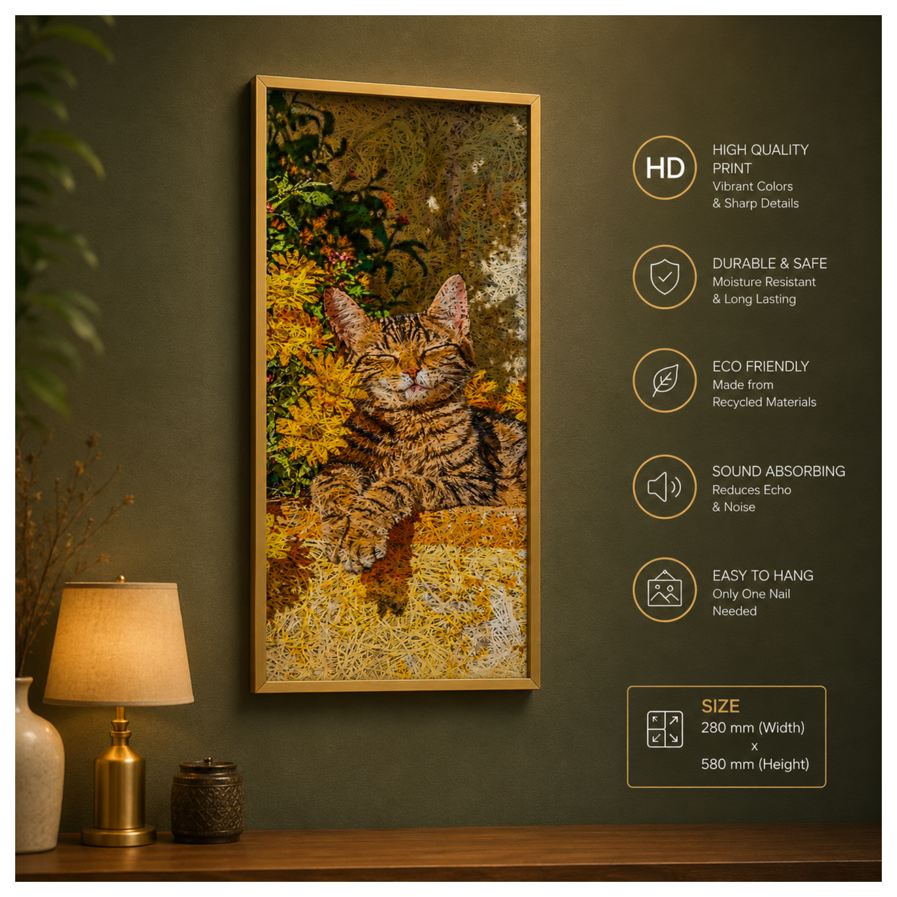 CAT Printed Acoustic Photo Frame