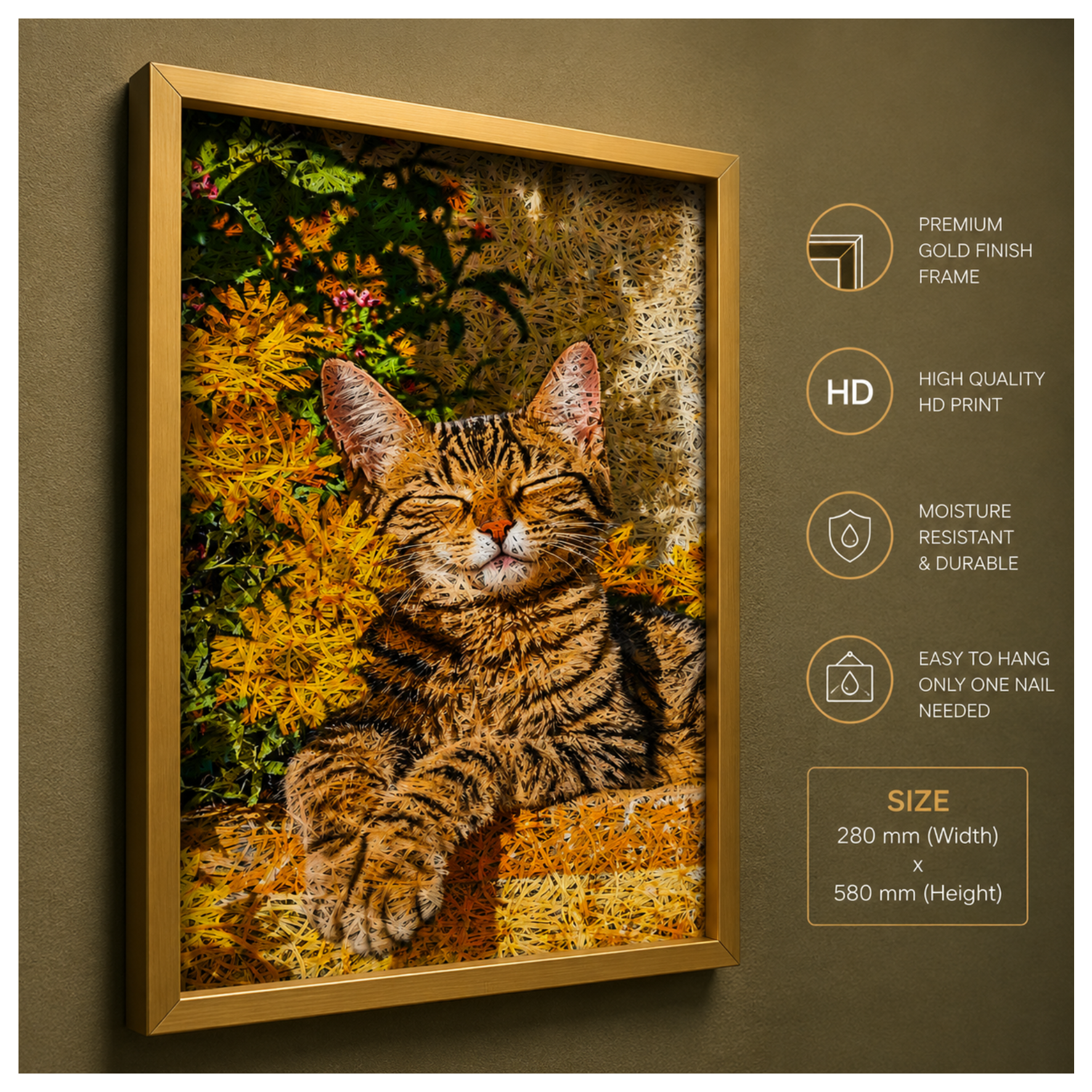 CAT Printed Acoustic Photo Frame view 3