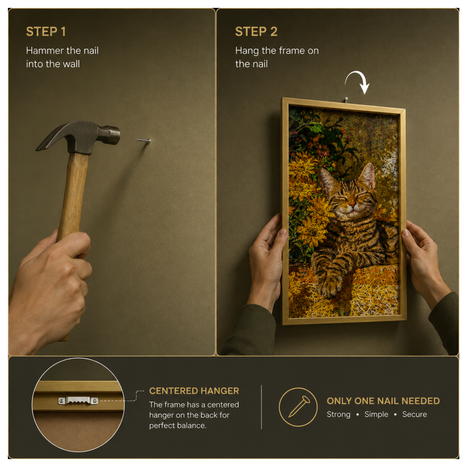 CAT Printed Acoustic Photo Frame view 4