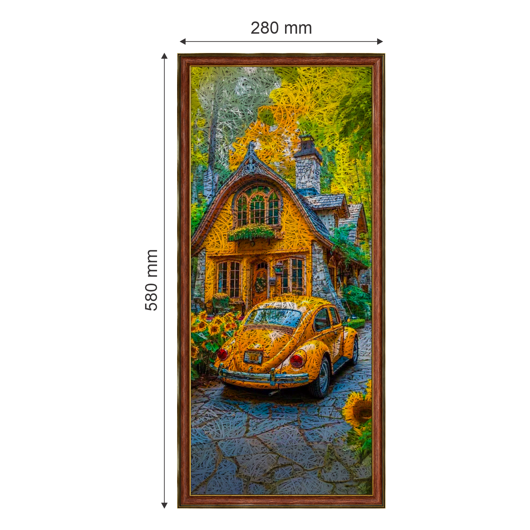Car Brown Acoustic Photo Frame view 2