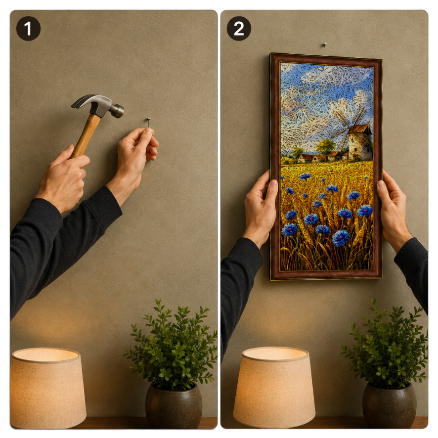 Flower 4 Printed Brown Acoustic Photo Frame view 4