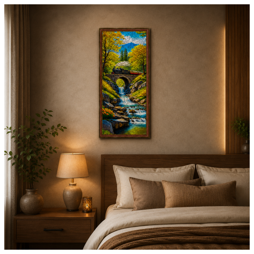 NATURE 1 Printed Brown Acoustic Photo Frame