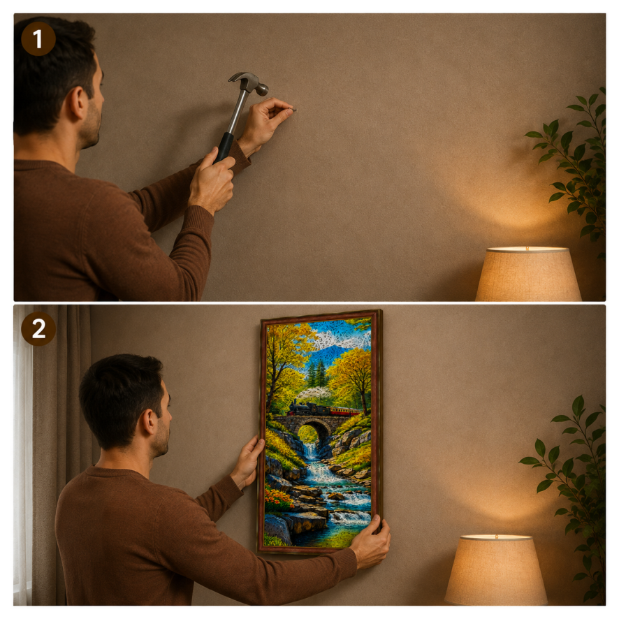 NATURE 1 Printed Brown Acoustic Photo Frame view 4