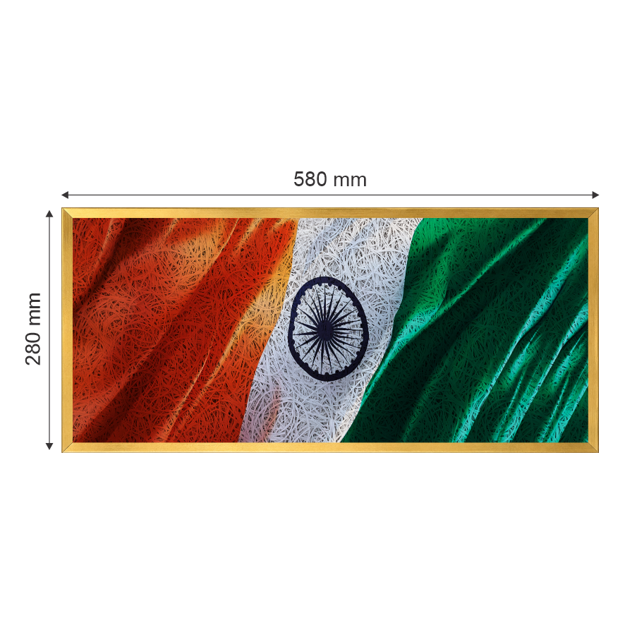 Tiranga Printed New Gold Acoustic Photo Frame view 2
