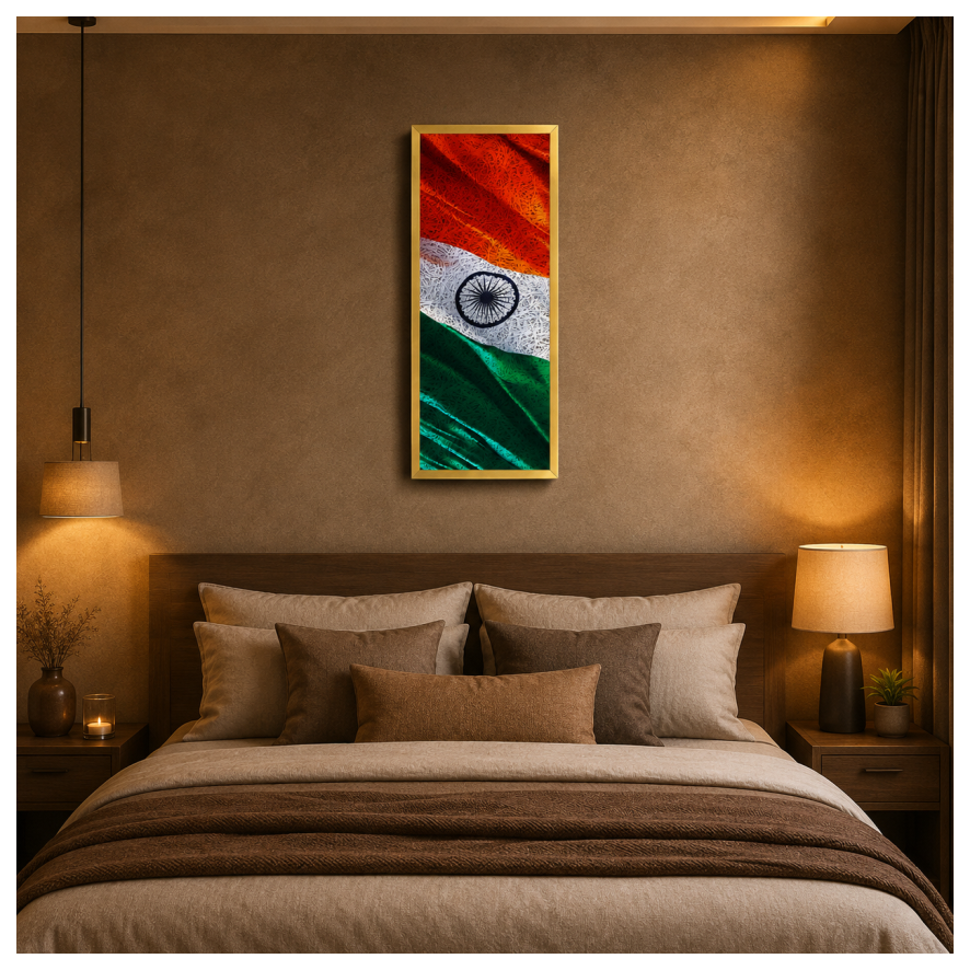 Tiranga Printed New Gold Acoustic Photo Frame view 4