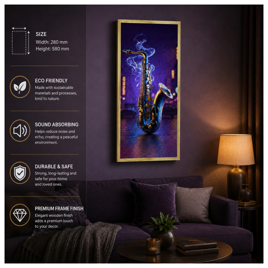 Sexafone Printed Old Gold Acoustic Photo Frame view 1