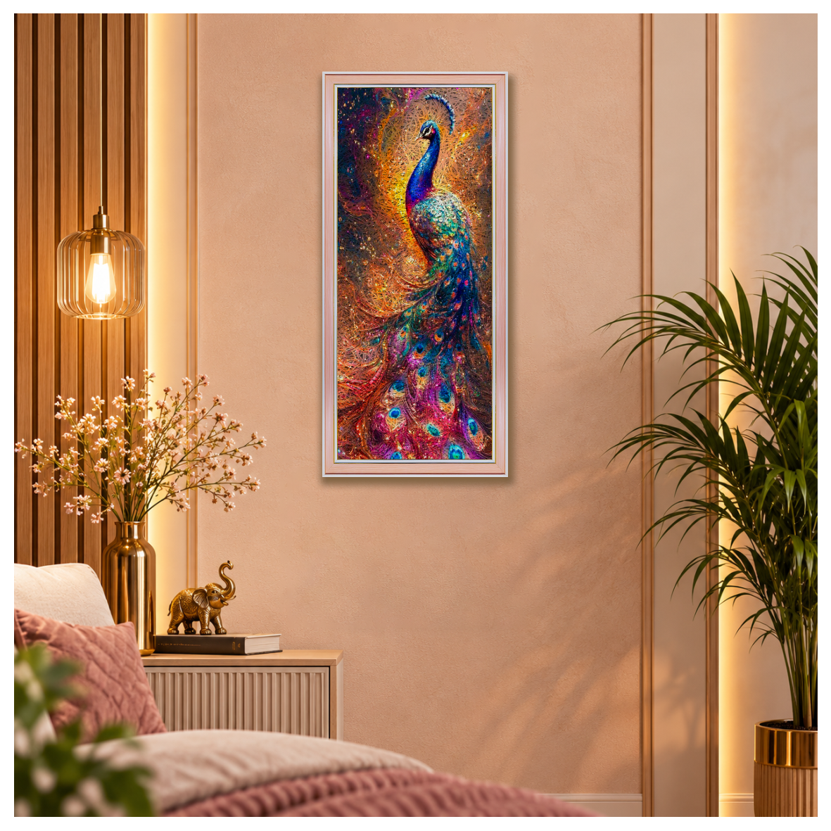 Peacock Pink Acoustic Photo Frame