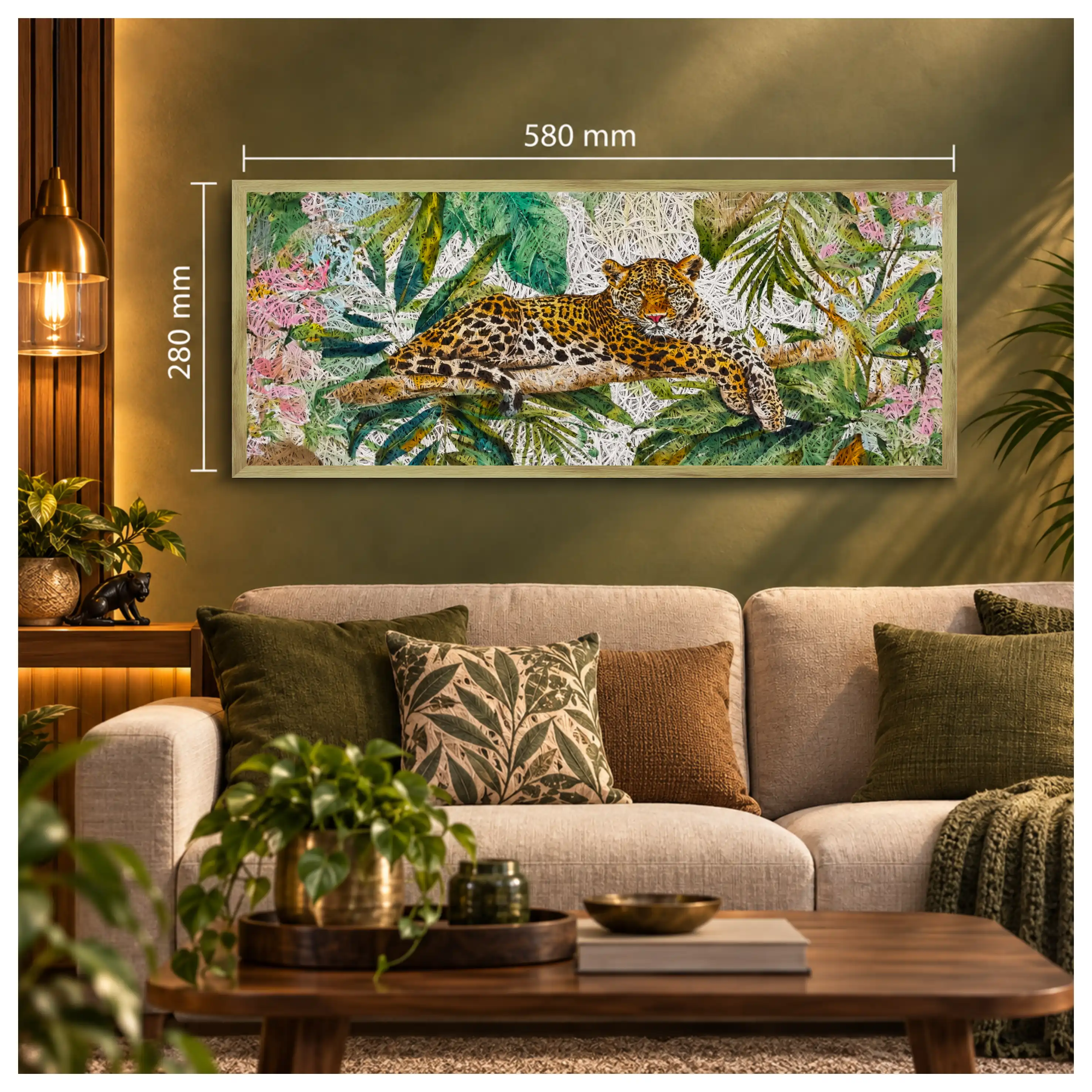 Leopard Old Gold Acoustic Photo Frame view 3