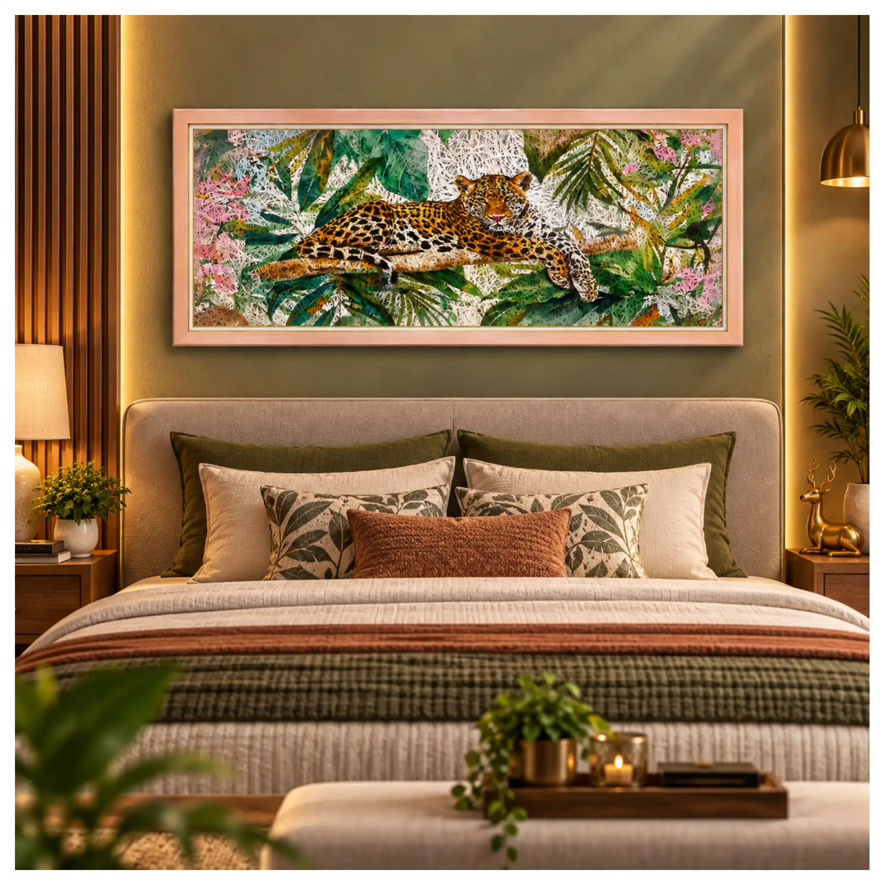 Leopard Pink Acoustic Photo Frame view 3