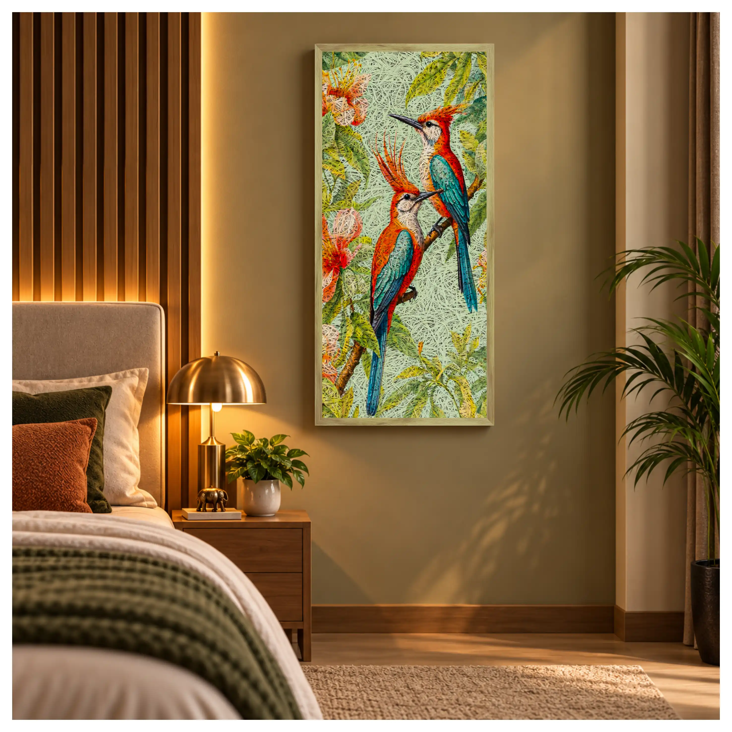 Woodpecker Old Gold Acoustic Photo Frame view 1