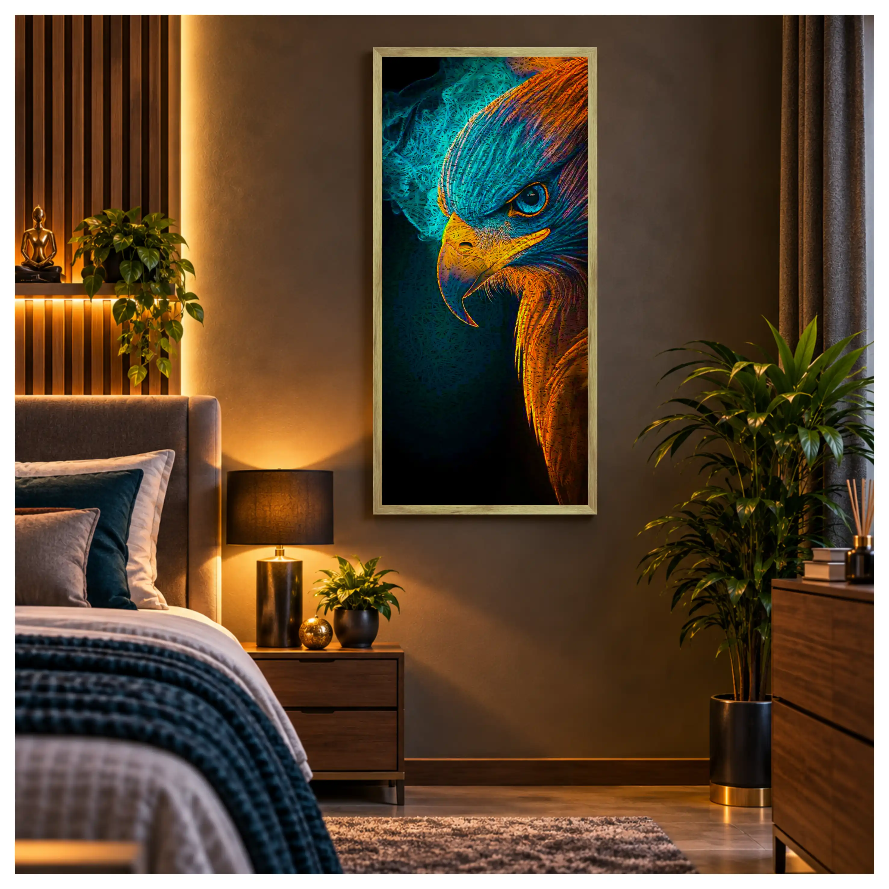 Eagle Old Gold Acoustic Photo Frame